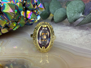 14 karaat gouden korund ring