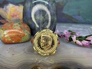 14 karaat gouden Kennedy muntring