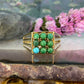 14 karaat gouden turkoois ring