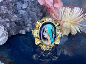 14 karaat gouden Limoges ring