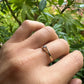 14 karaat gouden ring met blauwe spinel