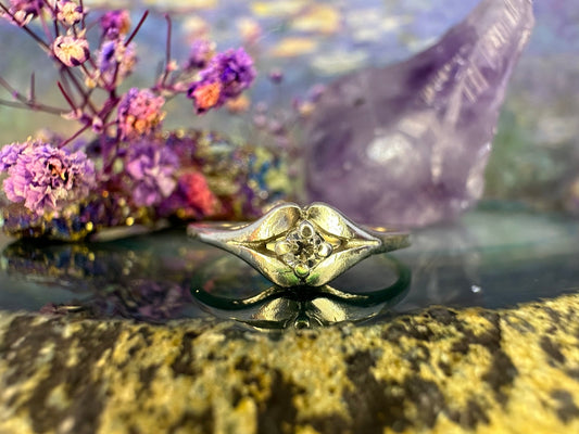 Zilveren ring met zirkonia
