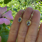 14 karaat gouden spinel oorbellen