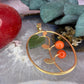 18 karaat gouden hanger met jade en bloedkoraal