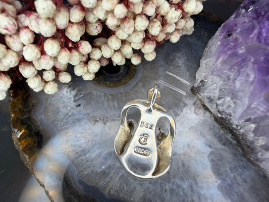 Zilveren hanger moeder en kinderen