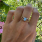 14 karaat gouden topaas ring