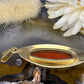 14 karaat gouden bloedkoraal hanger