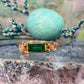 14 karaat gouden smaragd ring