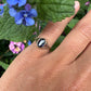 18 karaat gouden ring met saffier