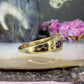 9 karaat robijn en diamant ring