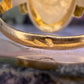 14 karaat gouden malachiet ring