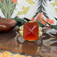 14 karaat gouden carneool ring