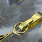 14 karaat gouden hanger met paars steentje