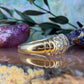 14 karaat gouden ring met diamantjes