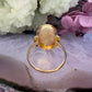 14 karaat gouden malachiet ring