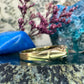 9 karaat ring met smaragd en diamant
