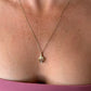 8 karaat ketting met diamant hanger