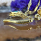 14 karaat gouden spinel oorbellen