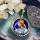 14 karaat gouden Limoges hanger