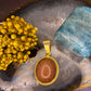 14 karaat gouden goudsteen hanger
