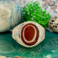 Zilveren ring met carneool agaat