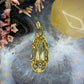 14 karaat gouden spinel hanger