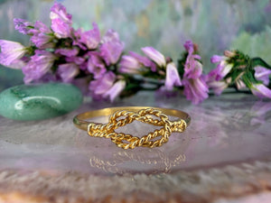 18 karaat gouden knoop ring