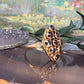 14 karaat gouden granaat ring