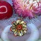 14 karaat gouden hanger van bloem