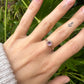 14 karaat gouden ring met roze diamant
