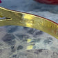 14 karaat gouden ring met granaat