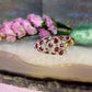 9 karaat panter ring met robijn en diamant