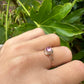 14 karaat gouden ring met roze diamant