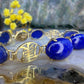 14 karaat gouden lapis armband