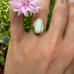 14 karaat gouden opaal ring