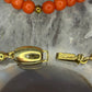 14 karaat gouden bloedkoraal choker