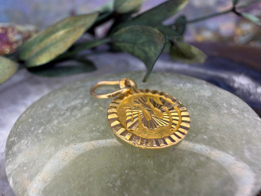 14 karaat gouden christelijk hangertje