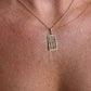 18 karaat gouden telraam hanger