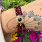 14 karaat gouden granaat armband