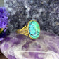 14 karaat gouden turkoois ring