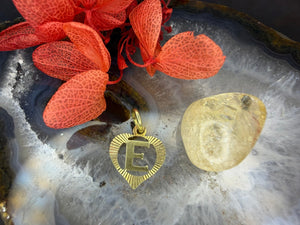 14 karaat gouden ‘E’ hanger
