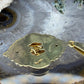 14 karaat gouden victoriaanse rouwhanger