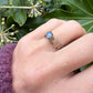 9 karaat ring met zwarte opaal