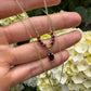 8 karaat granaat ketting