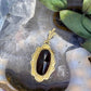 14 karaat gouden granaat hanger