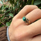 8 karaat malachiet ring