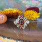 18 karaat gouden ring met edelstenen
