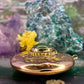 9 karaat gouden locket met aventurijn