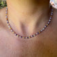 14 karaat gouden edelsteen ketting