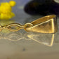14 karaat gouden hanger met zirkonia en toermalijn